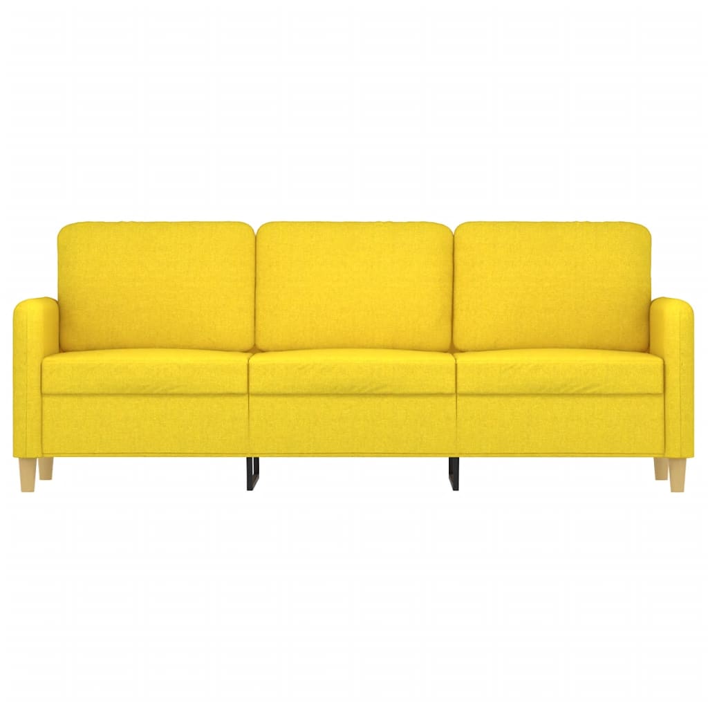 3-personers sofa 180 cm stof lysegul