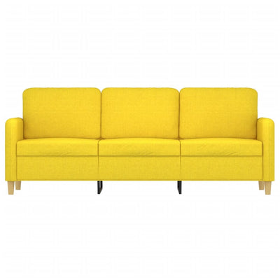 3-personers sofa 180 cm stof lysegul