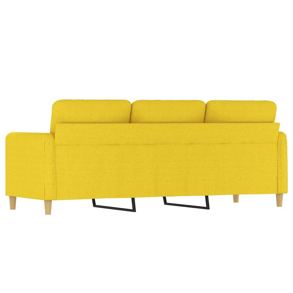 3-personers sofa 180 cm stof lysegul