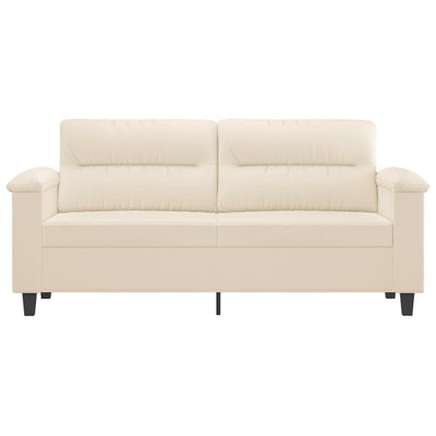 2-personers sofa 140 cm mikrofiberstof beige