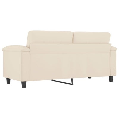 2-personers sofa 140 cm mikrofiberstof beige