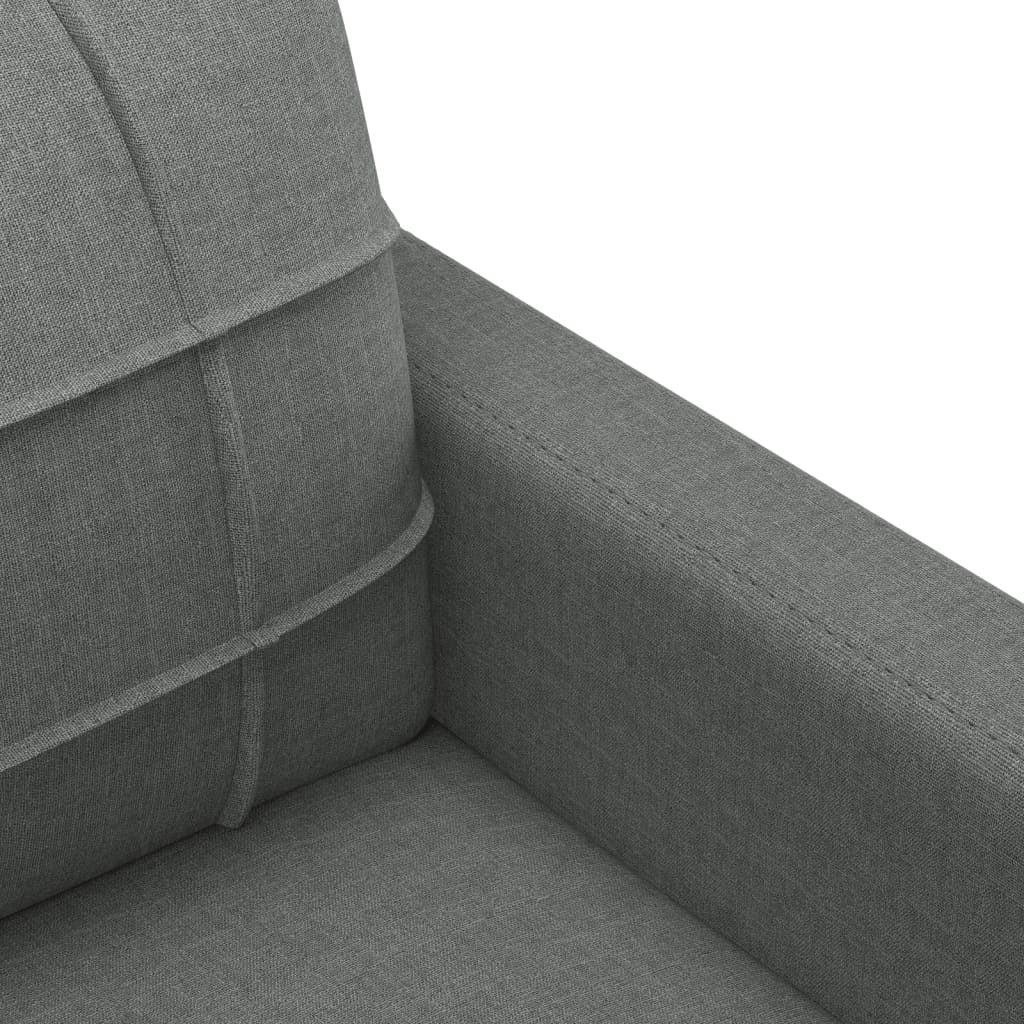 2-personers sofa 120 cm stof mørkegrå