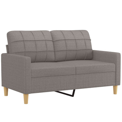 2-personers sofa 120 cm stof gråbrun