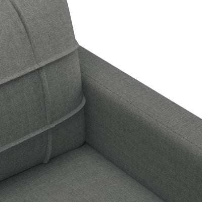 3-personers sofa 180 cm stof mørkegrå