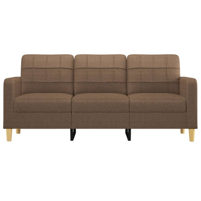 3-personers sofa 180 cm stof brun