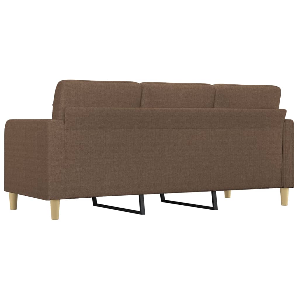 3-personers sofa 180 cm stof brun