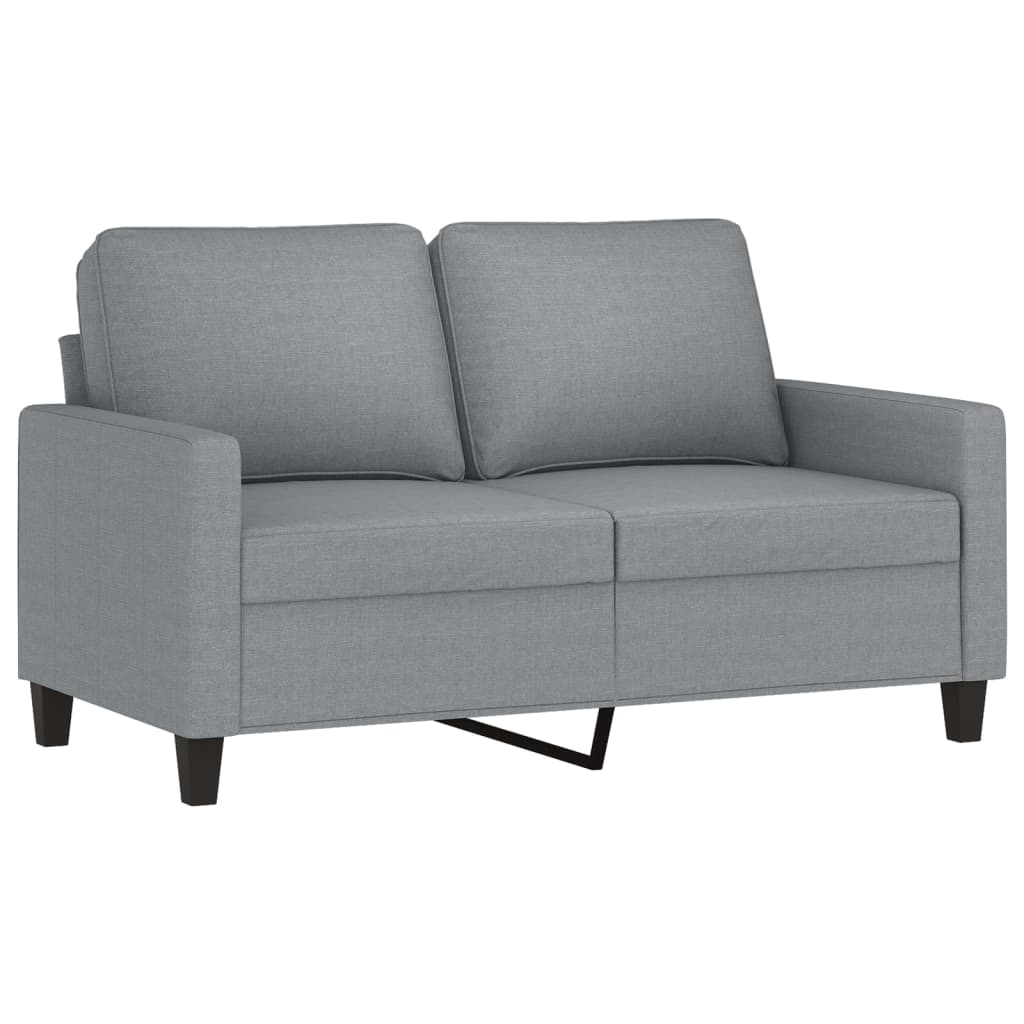 2-personers sofa 120 cm stof lysegrå