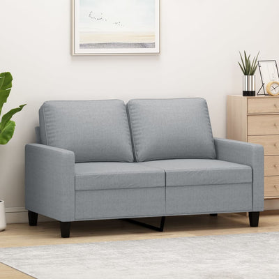 2-personers sofa 120 cm stof lysegrå