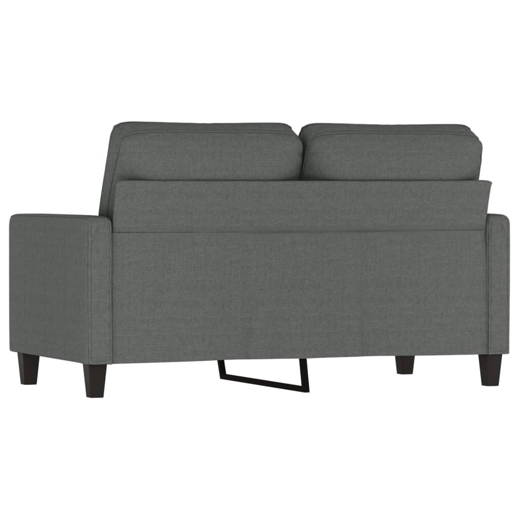 2-personers sofa 120 cm stof mørkegrå