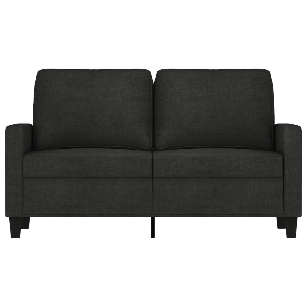 2-personers sofa 120 cm stof sort