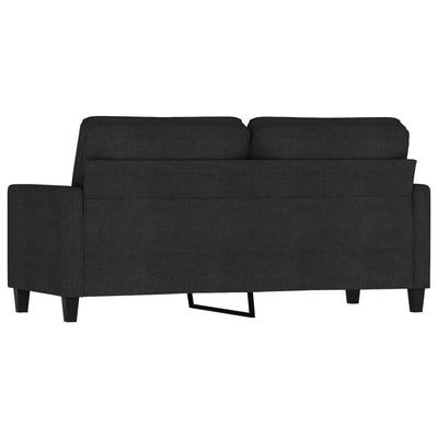 2-personers sofa 140 cm stof sort