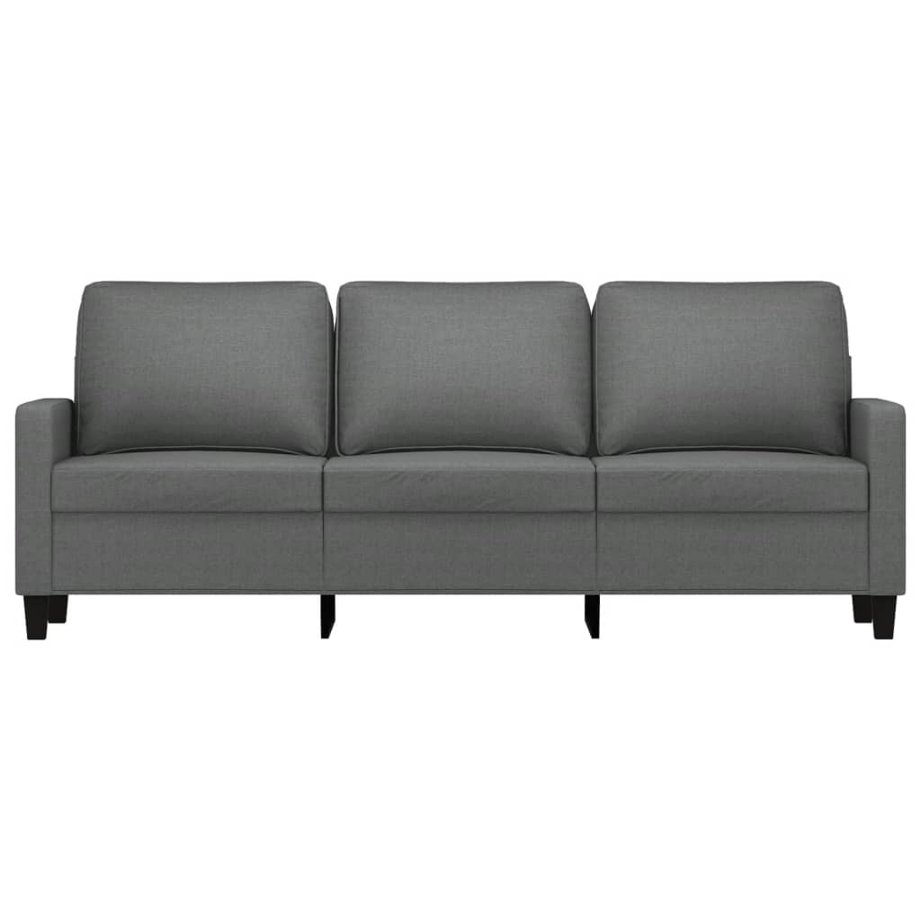 3-personers sofa 180 cm stof mørkegrå