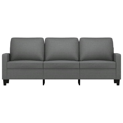 3-personers sofa 180 cm stof mørkegrå