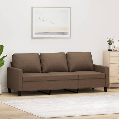 3-personers sofa 180 cm stof brun