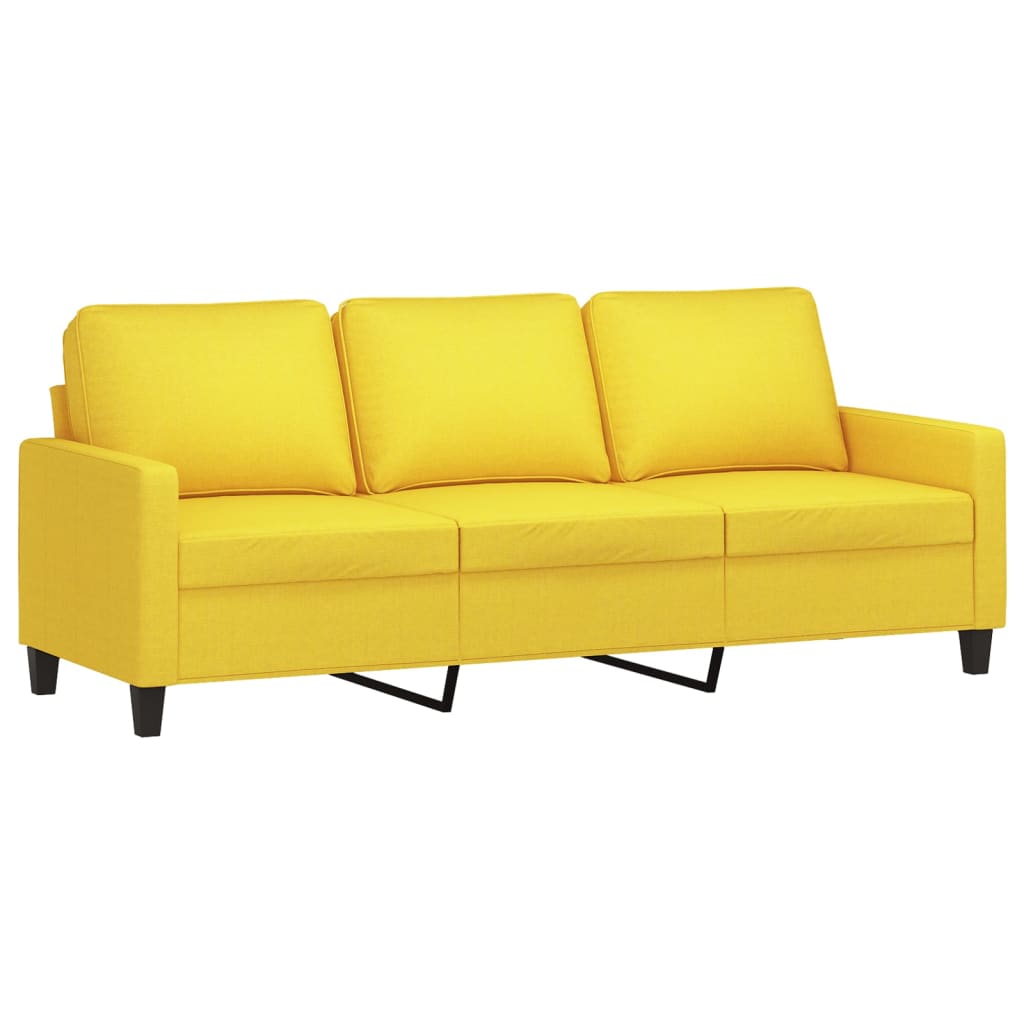 3-personers sofa 180 cm stof lysegul