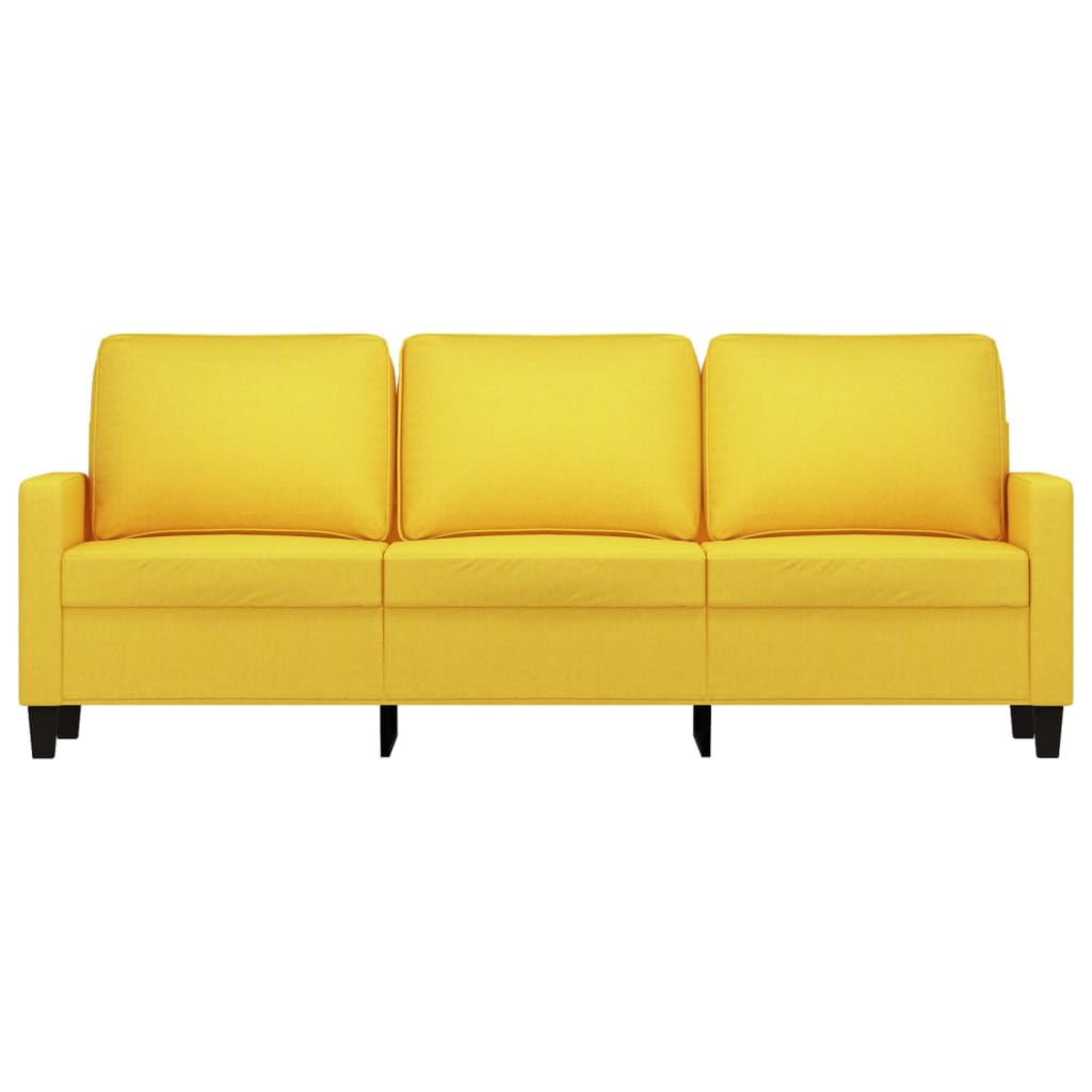 3-personers sofa 180 cm stof lysegul