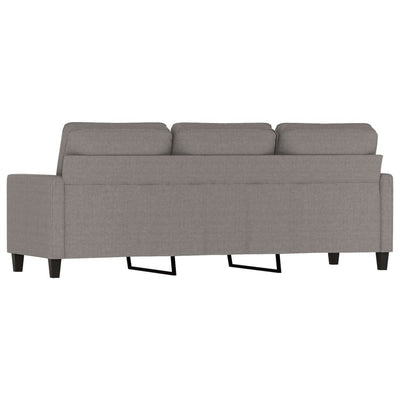 3-personers sofa 180 cm stof gråbrun