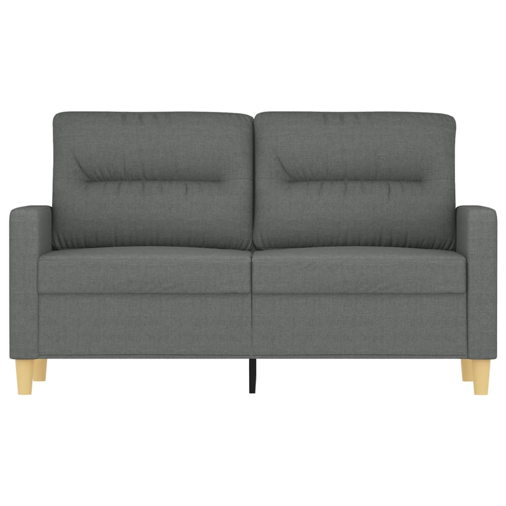 2-personers sofa 120 cm stof mørkegrå