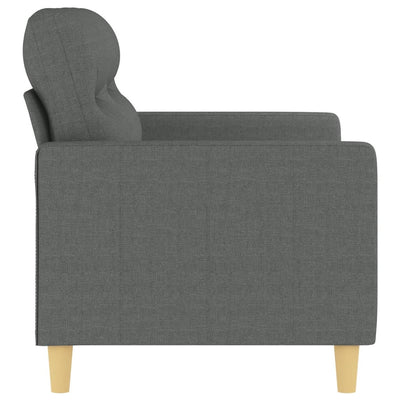 2-personers sofa 120 cm stof mørkegrå