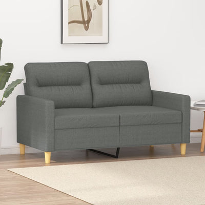 2-personers sofa 120 cm stof mørkegrå