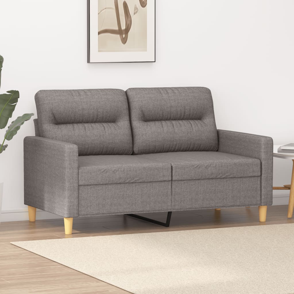 2-personers sofa 120 cm stof gråbrun