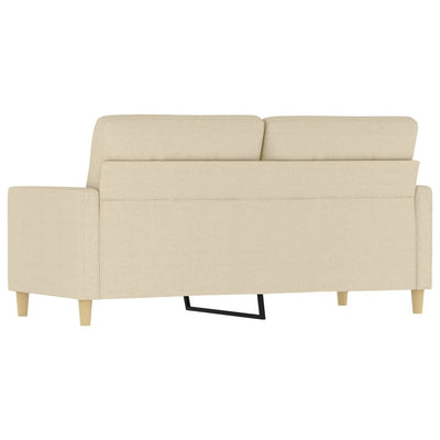 2-personers sofa 140 cm stof cremefarvet