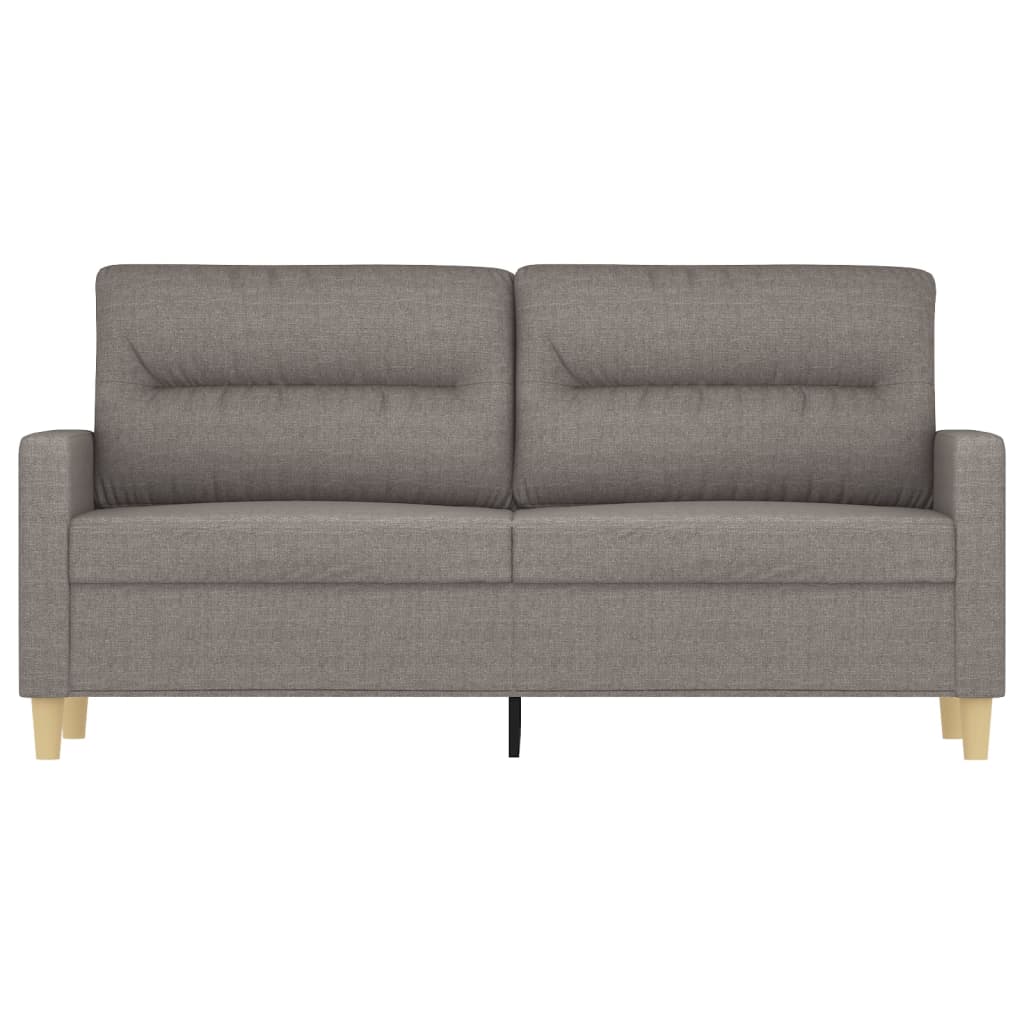 2-personers sofa 140 cm stof gråbrun