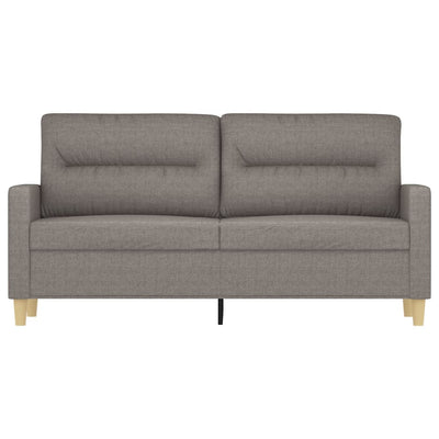 2-personers sofa 140 cm stof gråbrun