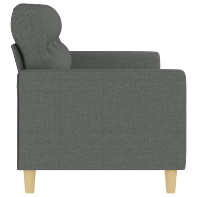 3-personers sofa 180 cm stof mørkegrå