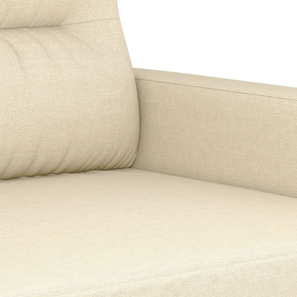 3-personers sofa 180 cm stof cremefarvet