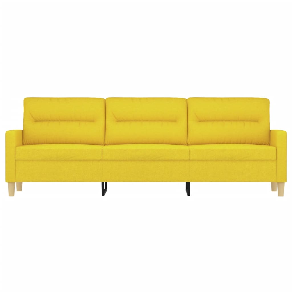 3-personers sofa 180 cm stof lysegul