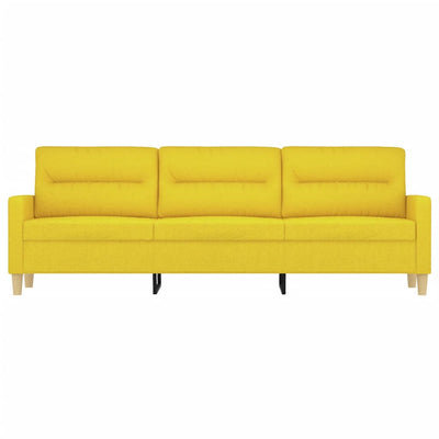 3-personers sofa 180 cm stof lysegul