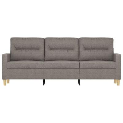 3-personers sofa 180 cm stof gråbrun