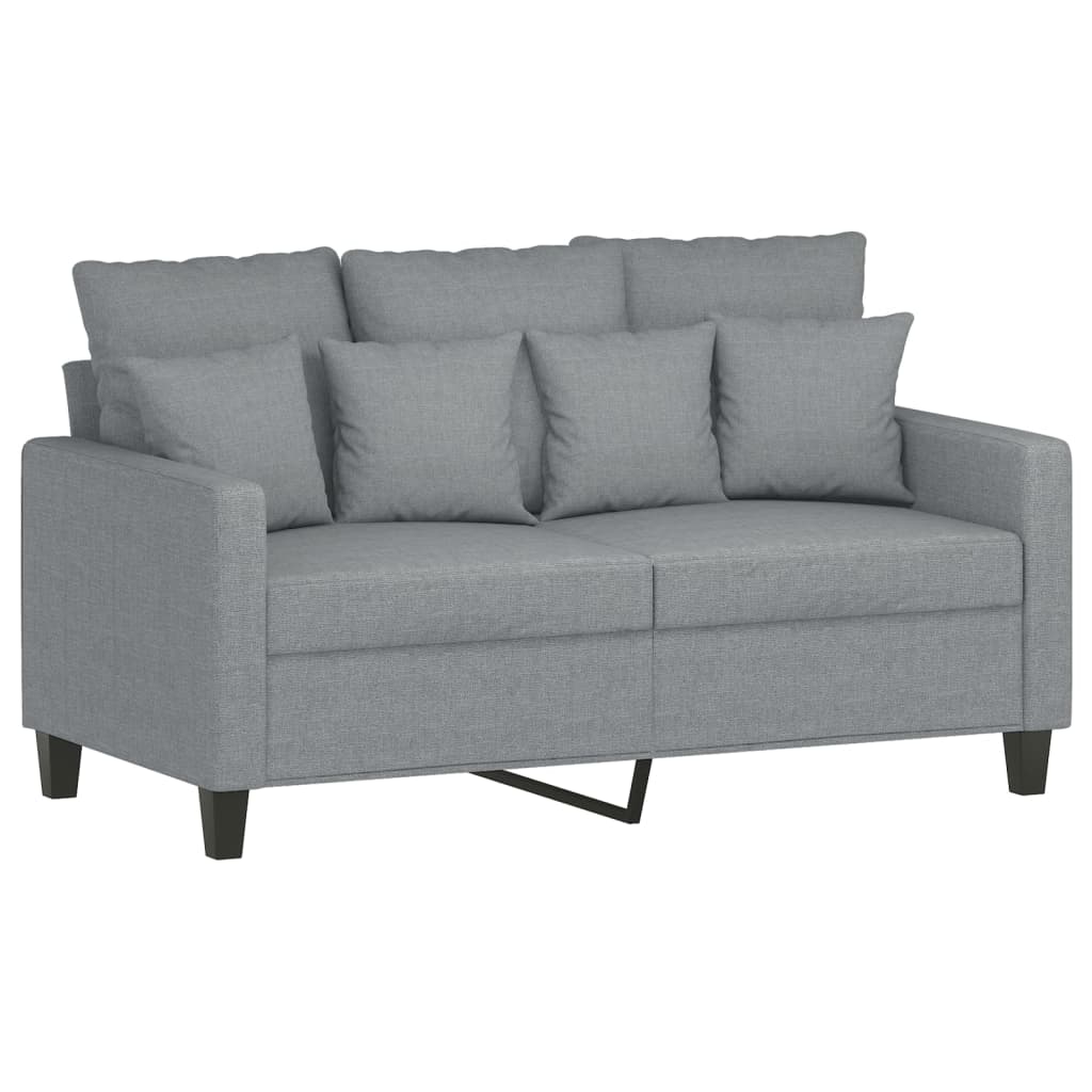 2-personers sofa 120 cm stof lysegrå