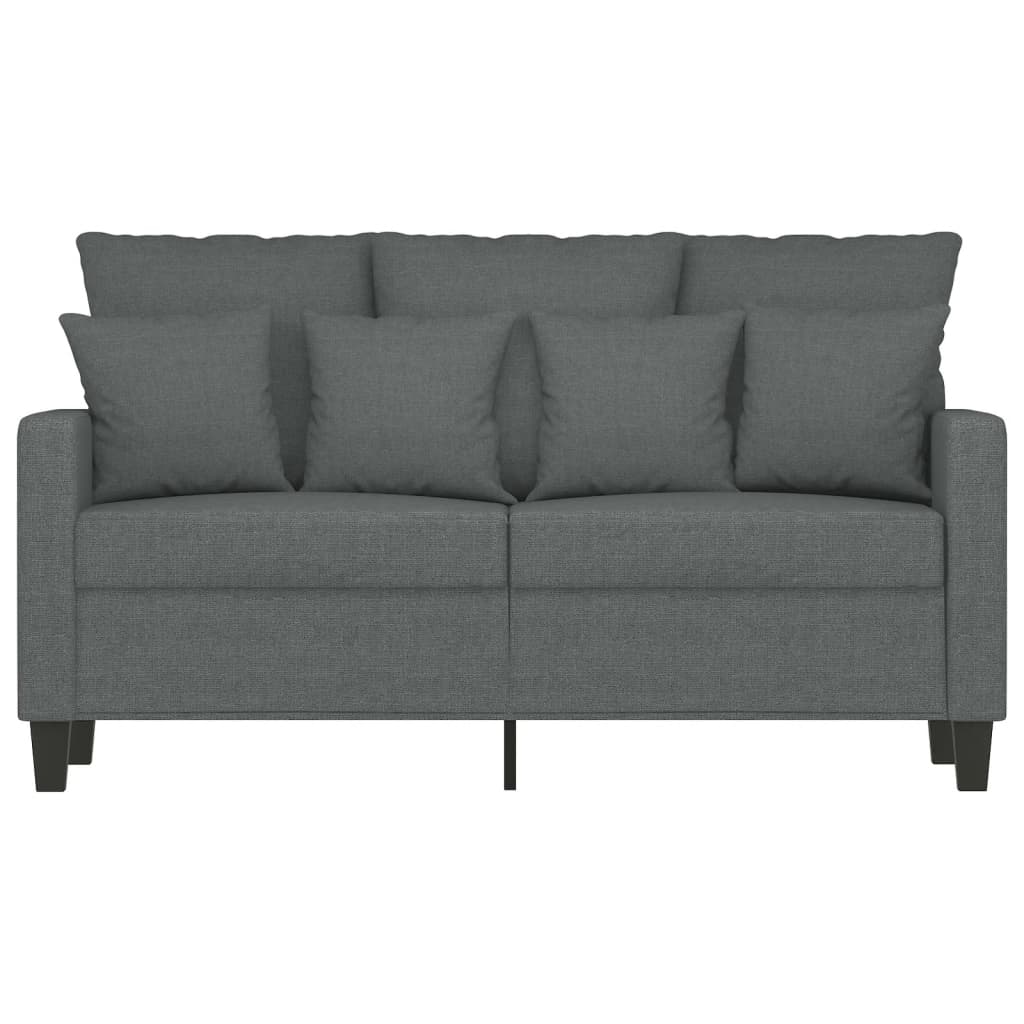 2-personers sofa 120 cm stof mørkegrå