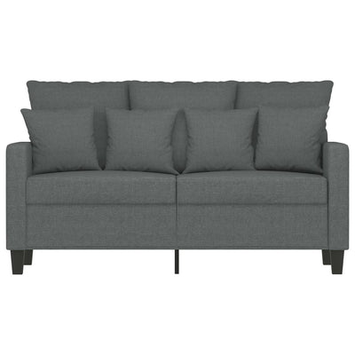 2-personers sofa 120 cm stof mørkegrå