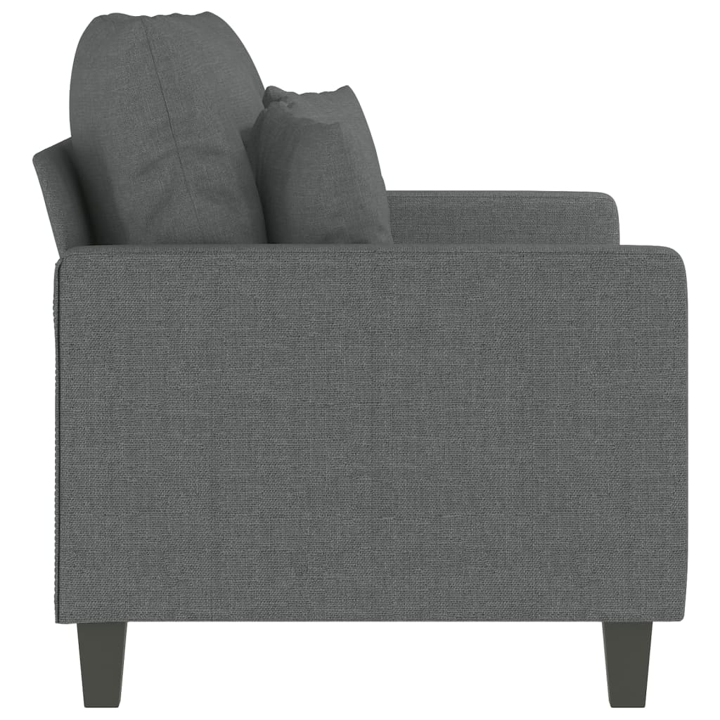 2-personers sofa 120 cm stof mørkegrå