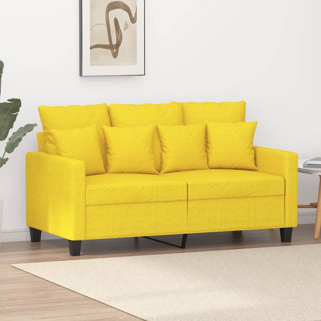 2-personers sofa 120 cm stof lysegul