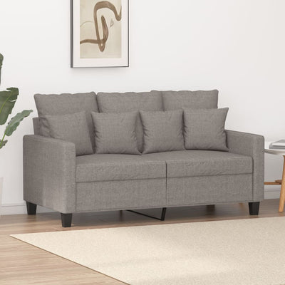 2-personers sofa 120 cm stof gråbrun