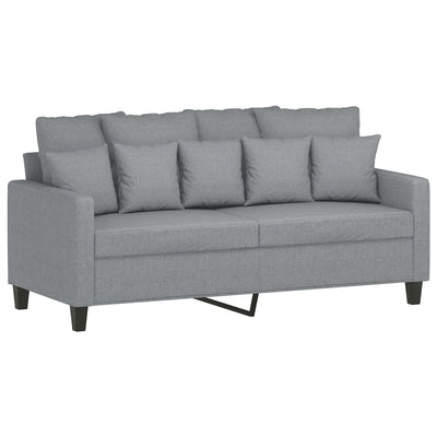 2-personers sofa 140 cm stof lysegrå