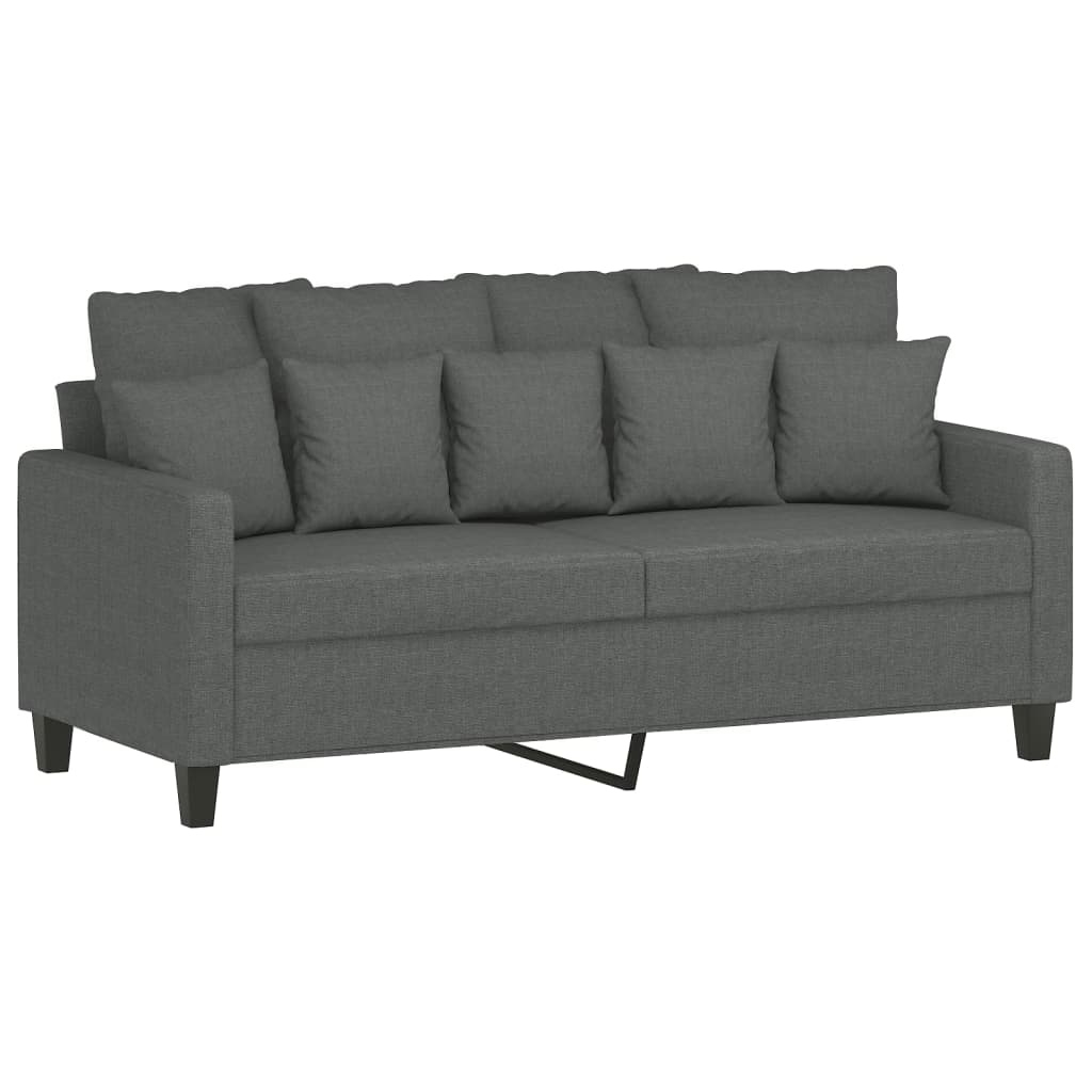 2-personers sofa 140 cm stof mørkegrå