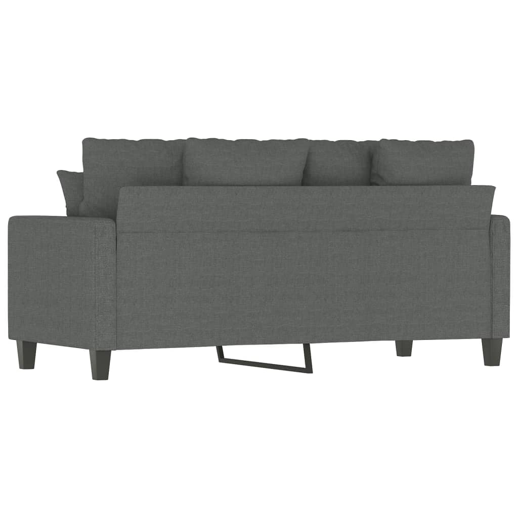 2-personers sofa 140 cm stof mørkegrå