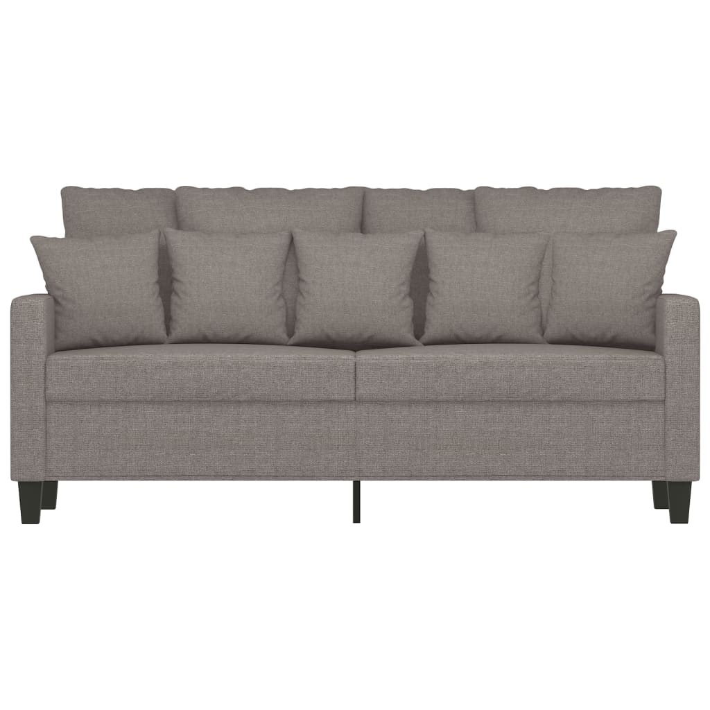 2-personers sofa 140 cm stof gråbrun