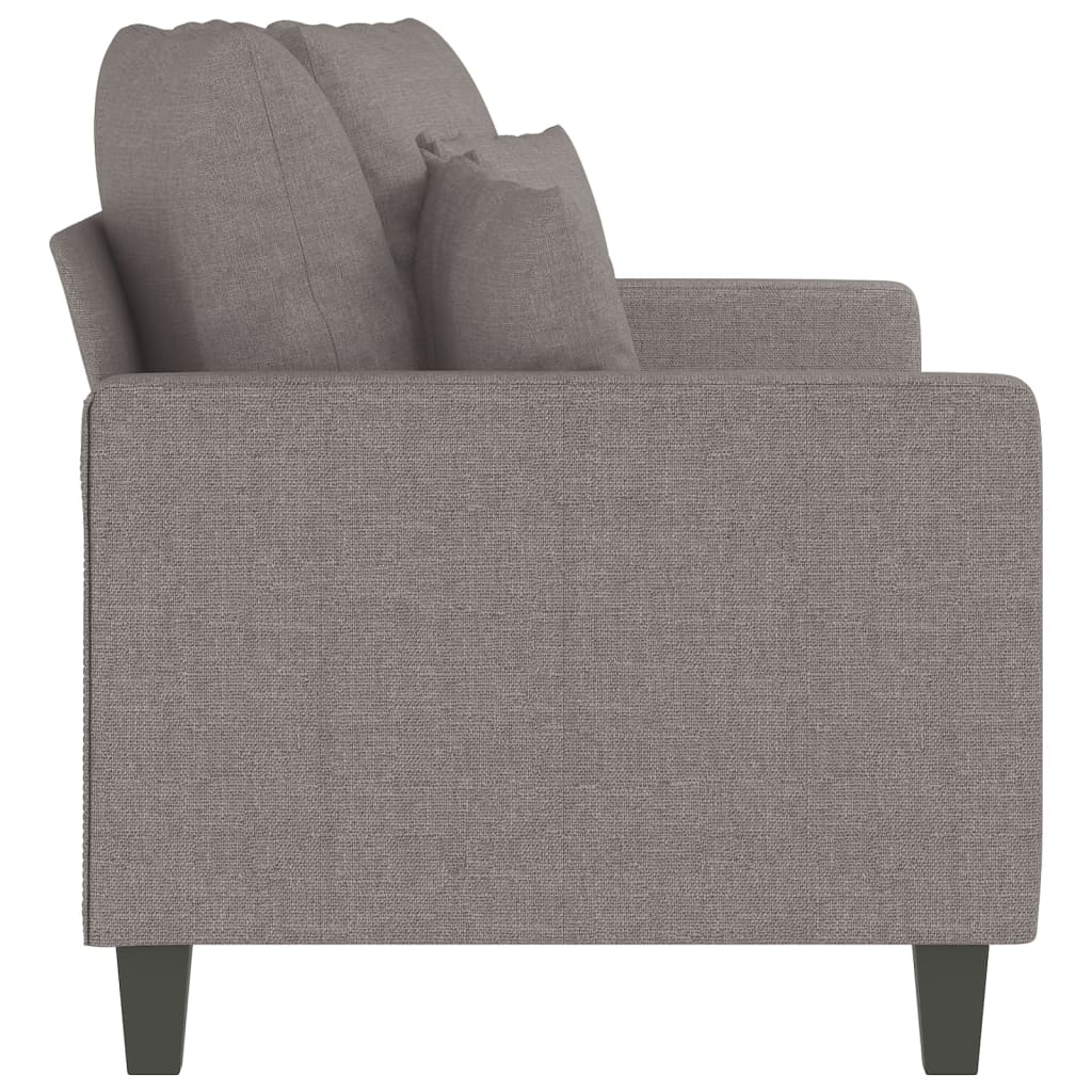 2-personers sofa 140 cm stof gråbrun