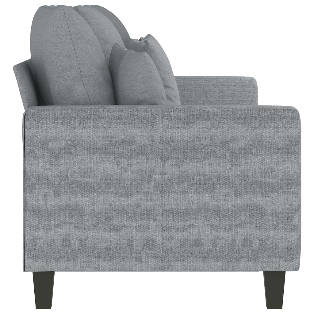 3-personers sofa 180 cm stof lysegrå