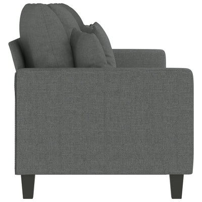 3-personers sofa 180 cm stof mørkegrå