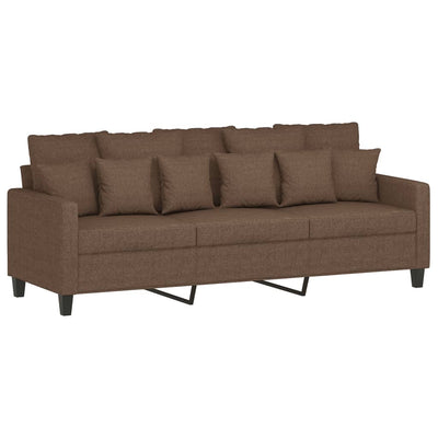 3-personers sofa 180 cm stof brun