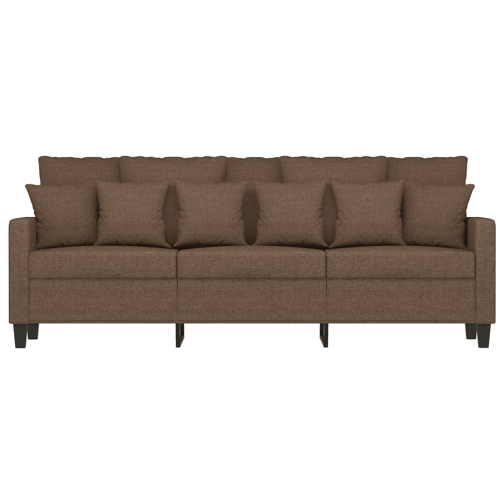 3-personers sofa 180 cm stof brun