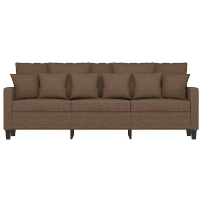 3-personers sofa 180 cm stof brun