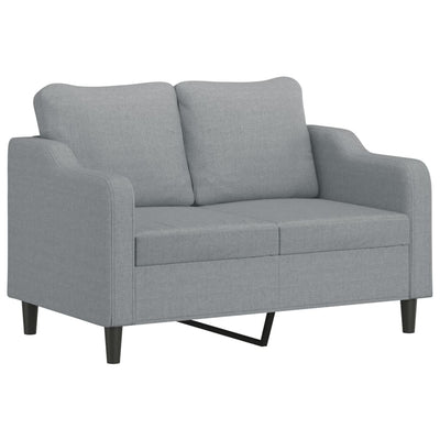 2-personers sofa 120 cm stof lysegrå